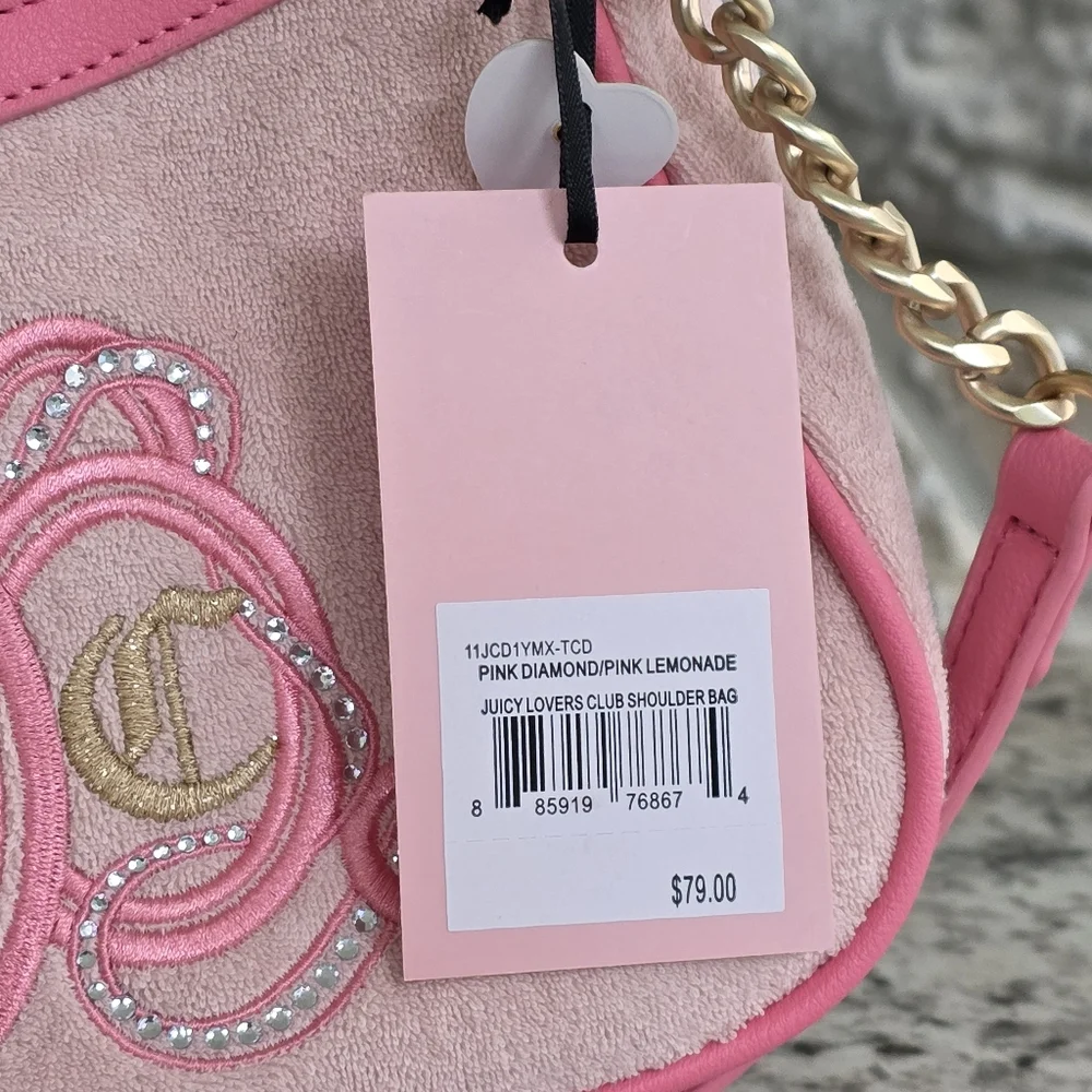 Juicy Couture Lovers Club Pink Shoulder Bag